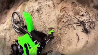 Motorcross Enduro Kawasaki KDX 200 2Stroke Riding Mine Dumps South Africa GoPro Maraisburg [upl. by Yates]