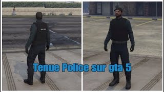 TUTO TENUE POLICE GTA 5 ONLINE [upl. by Mollie931]