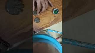 Terracotta earrings jhumka makingvideos clayart artlovers handmade india viralshorts [upl. by Rawdin]