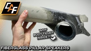 Fiberglassing Speakers  A Pillar Build  Resin and Glass [upl. by Erena]