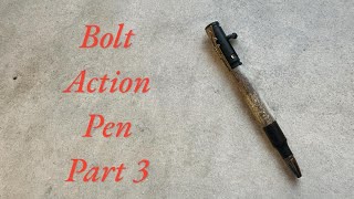 Bolt Action Pen Made With Deer Antler Part 3 wwwcandersonwoodworkscom [upl. by Milburn]