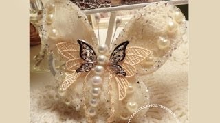 Lace Butterfly Tutorial [upl. by Notlrak]