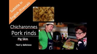 Recipe pigskin Pork rinds chicharron en salsa verde Subtitle EnglishFrench [upl. by Casteel]