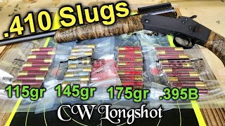 Custom 410 Slug Handloads by CW Longshot Shoot amp Review [upl. by Fayette332]