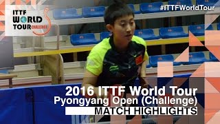 2016 Pyongyang Open Highlights Fan Siqi vs Kim Song I 12 [upl. by Ehtnax]