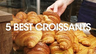 5 Best Croissants in Paris RANKED  French Friday  Great Croissants in Paris [upl. by Ahsircal]