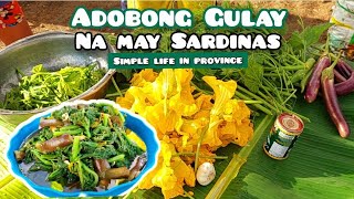 Ep502024  Adobong Gulay na may Sardinas  Simple Life in Province [upl. by Nalani]