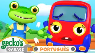 O Caminhãozinho Perdeu o Dente  Garagem do Gecko em Português  Desenhos Animados [upl. by Cathee]