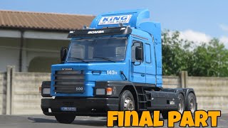 Italeri 124 Scania T143H Full Build Video FINAL PART [upl. by Otti]