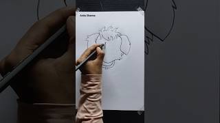 dog drawing 🐕 outline dog drawing shorts [upl. by Jarvis]