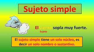 Clases de Sujeto sujeto Simple y Compuesto  Expreso y Tácito [upl. by Enatan]