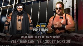 WCW MAYHEM 3 WCW WORLD TELEVISION CHAMPIONSHIP [upl. by Anelam]