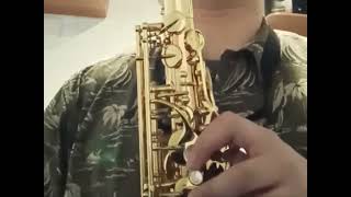 【Alto Saxophone 2nd MONTH】Kanpai  Tsuyoshi Nagabuchi 20230423【Practice】 [upl. by Nyleahs]