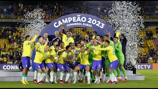 SELEÇÃO Sub 20 BASTIDORES da conquista do TÍTULO invicto no SULAMERICANO 2023 [upl. by Anirbys191]