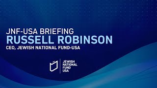 Russell Robinson Addressing the JNFUSA Weekly Briefing [upl. by Lacey]