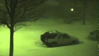 Thundersnow  Blizzard of 2011 from Milwaukee Wisconsin [upl. by Macilroy48]