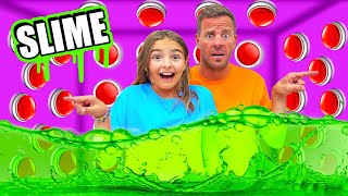 100 BOTONES MISTERIOSOS DE SLIME SOLO 1 PARA ESCAPAR Itarte vlogs [upl. by Alah198]