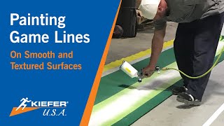 Kiefer USA – How To Paint Game Lines Onto Sports Flooring with Smooth or Textured Surfaces [upl. by Guerin]