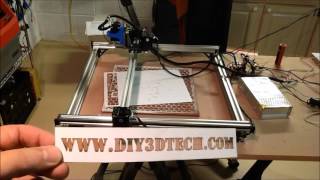 2 Watt Laser Cutter and Engraver Project Part 8  First Test Cuts [upl. by Violet]