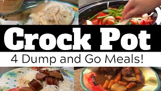 Easy Crock Pot Meals  Dump and Go [upl. by Lehsar]