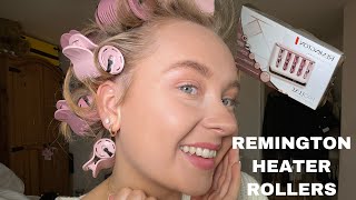 I BOUGHT REMINGTON HEATED ROLLERS FROM ALDI  REVIEW  Laura Hargreaves [upl. by Eleanora799]