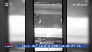 Crotone poliziotto aggredito spara e uccide un uomo  La vita in diretta 08102024 [upl. by Ardnac912]