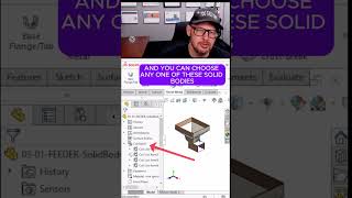 SolidWorks Sheet Metal MULTI BODY  export BODIES to single part [upl. by Yakcm337]