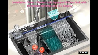 Plantex Fully Equipped LED Panel Kitchen Sink Installation [upl. by Patman]