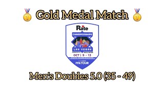 2024 PPA Rate Championships  Mens Doubles 50 3549  Gold Medal Match  Las Vegas NV [upl. by Ferretti]