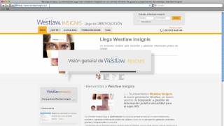 Video Tutorial Westlaw Insignis [upl. by Debi]