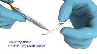 Best Practice Handling Swann Morton surgical scalpel blades [upl. by Daugherty]