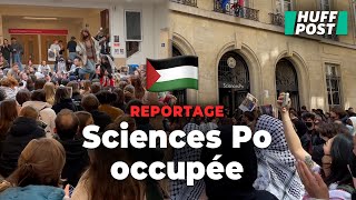 À Sciences Po Paris un sitin à l’américaine organisé par les étudiants pour la Palestine [upl. by Landre]