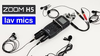 Zoom H5 Connecting Lav Mics  Adapters and Settings [upl. by Annayad]