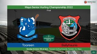 Mayo Senior Hurling Championship Final 2022 Highlights  Tooreen vs Ballyhaunis [upl. by Nellaf951]