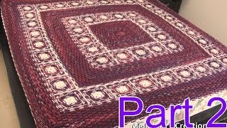 Basket Weave Blanket Crochet Tutorial pt 2  How to Connect Granny Squares  Right [upl. by Jeane]