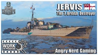 World of Warships JERVIS Tier7 British Destroyer “WIP” [upl. by Inoj]