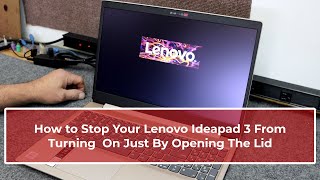 Lenovo IdeaPad 3 How to Disable Flip to Boot [upl. by Dibbrun]