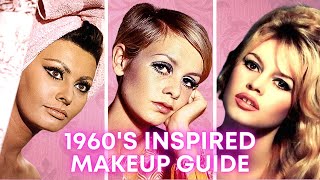 ICONIC 1960s VINTAGE MAKEUP Tutorial  Sophia Loren Twiggy Brigitte Bardot Makeup [upl. by Ling]