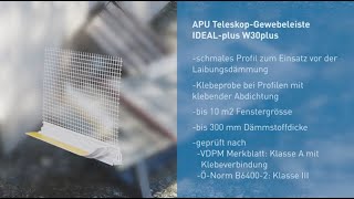 APU TeleskopGewebeleiste W30plus  IDEALplus Verarbeitung deutsch [upl. by Bower]