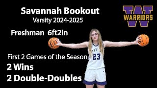 HIGHLIGHT REEL of Savannahs first 2 varsity games of the season 2 Wins 2 DoubleDoubles [upl. by Selrahcnhoj]