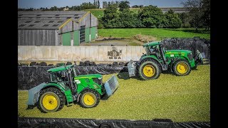 Chantier dEnsilage par lEntreprise Anfray De la Récolte au Tassage [upl. by Johnsson]