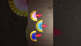 COLOURFUL DIYA WITH PAPPER diy diwalidecoration craft easywallcraft diwalidecor viralvideo [upl. by Novy700]