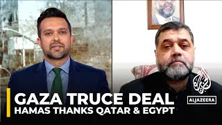 Hamas spokesperson thanks Qatar Egypt for mediating truce deal [upl. by Isewk785]