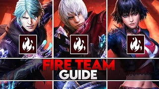 Devil May Cry Peak Of Combat In Depth Fire Team Lineup Guide 🔥 [upl. by Asia]