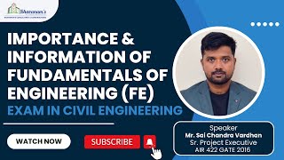 Importance amp Information About FE Exam  Civil Engineering [upl. by Prochora]