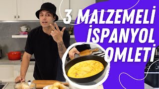 SADECE 3 MALZEMELİ EN İYİ İSPANYOL OMLETİ TARİFİ 💯 🔥 🍳 [upl. by Terti]