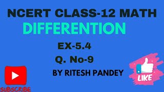 NCERT MATH12 EX54 QNO9 [upl. by Encratis]