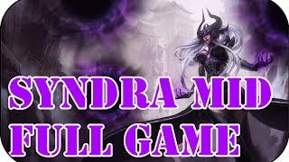 League of Legends Full Gameplay Syndra Mid 47 [upl. by Eekaz]