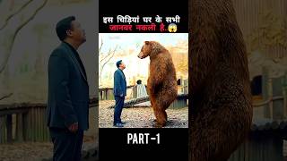 The animals in this zoo are fake  movie explained in hindi  viralvideo ytshorts shorts [upl. by Hayman]