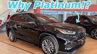 WHAT makes the 2022 Toyota Highlander PLATINUM SO special [upl. by Ecnerret137]